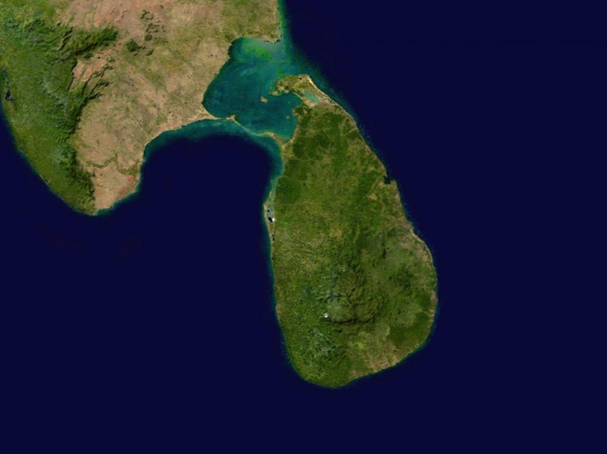 aanlyn satelliet kaart van Sri Lanka