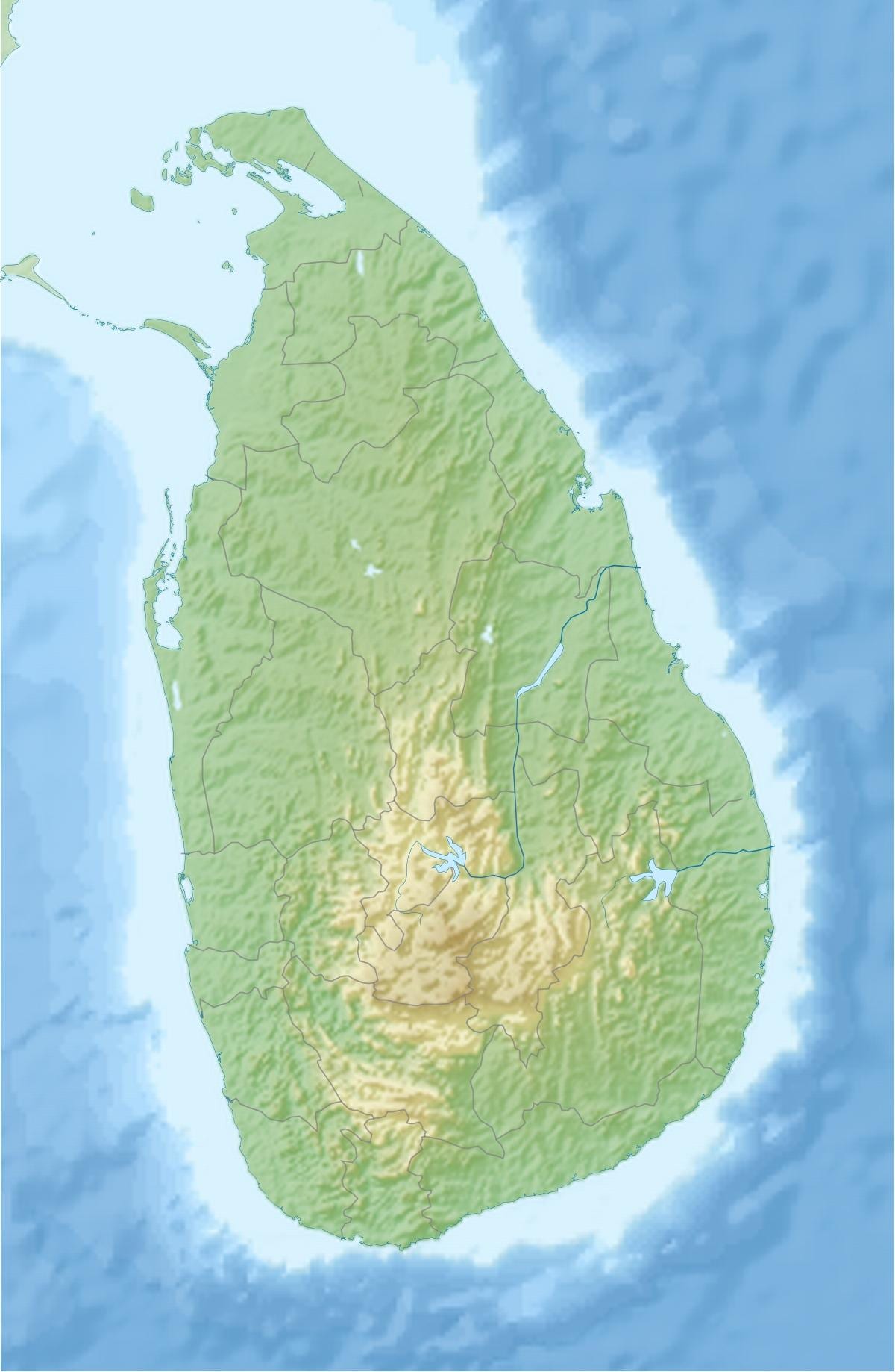 kaart van die aarde kaart Sri Lanka