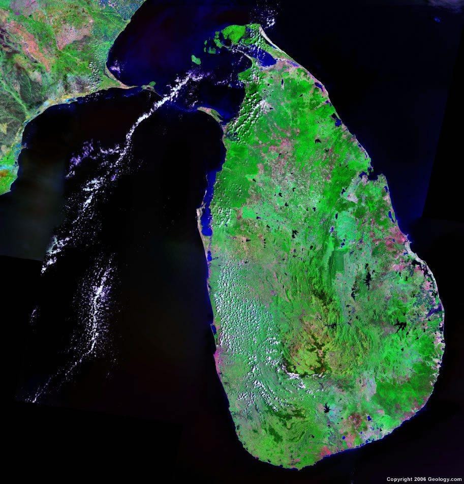 kaart van Sri Lanka kaart aanlyn