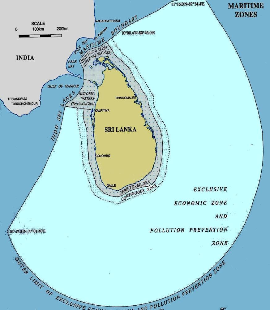 kaart van Sri Lanka see