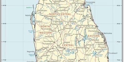 Sri Lanka wortel kaart